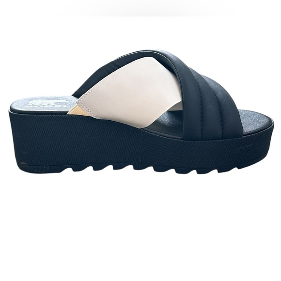 SOREL Women’s Cameron Platform Wedge Mule Sandal Size 10 - Picture 1 of 11